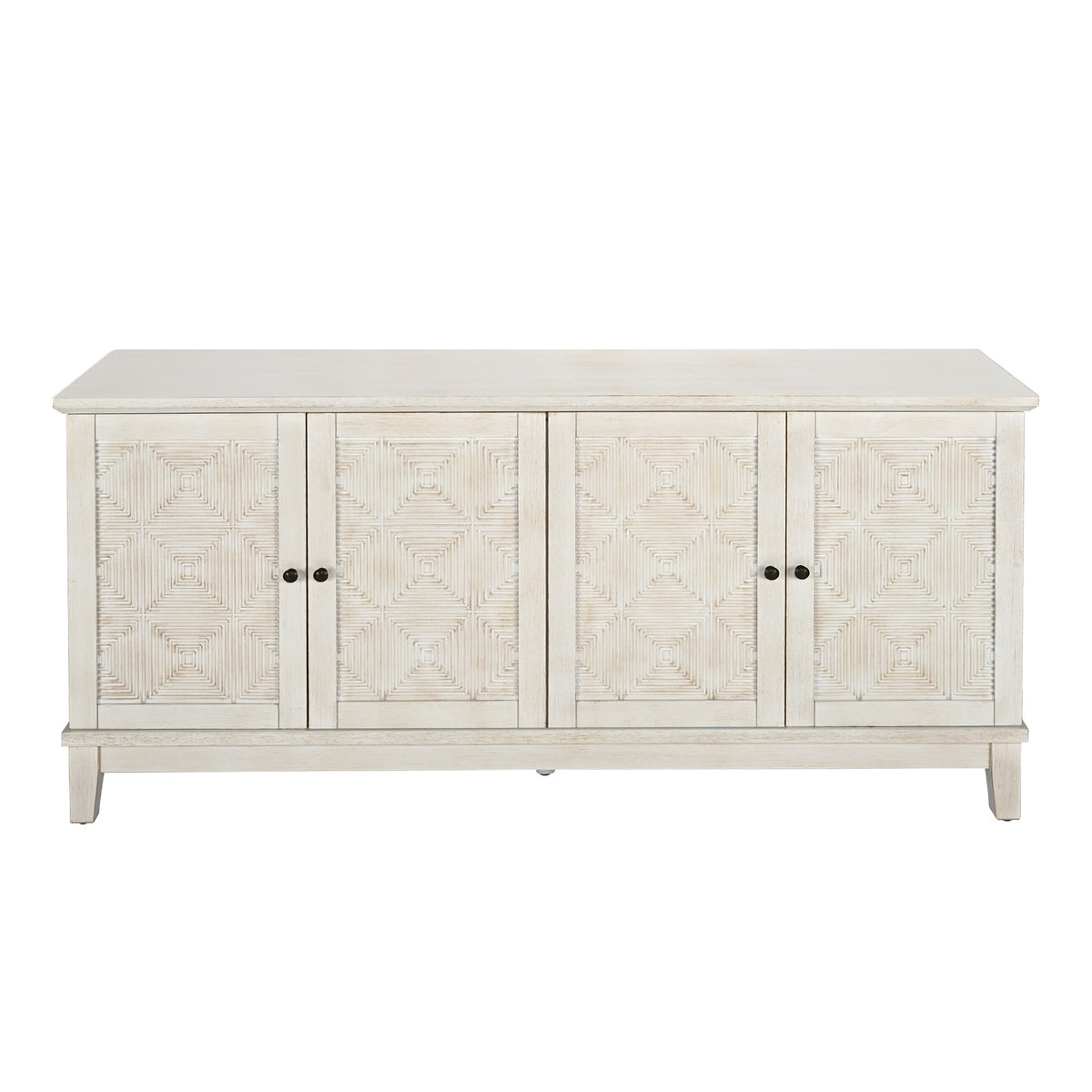 Bohemian Sideboard - Accent Cabinet for Dining Room,White BS020