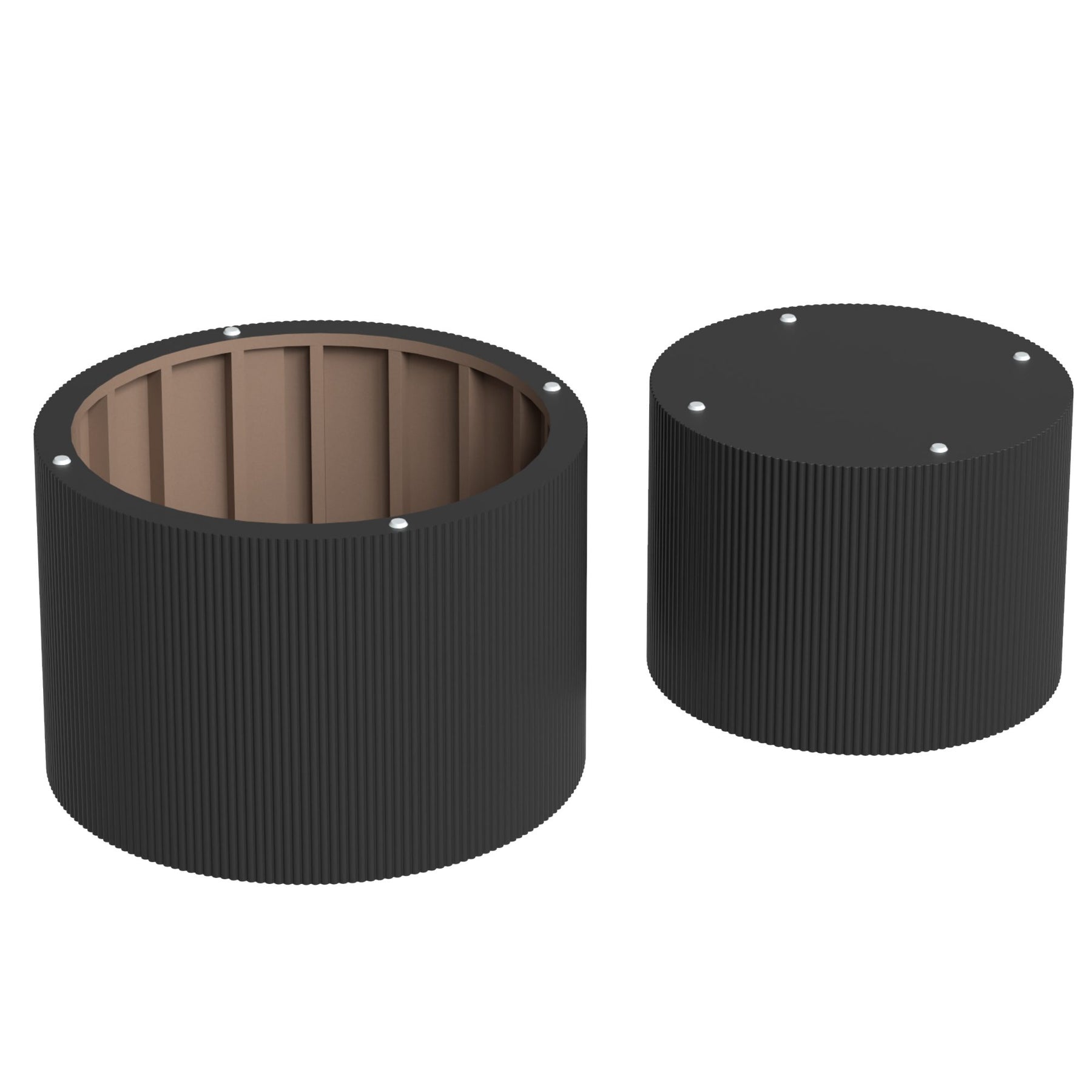Modern Round Coffee Tables Set of 2，Nesting Tables  Living Room,nt