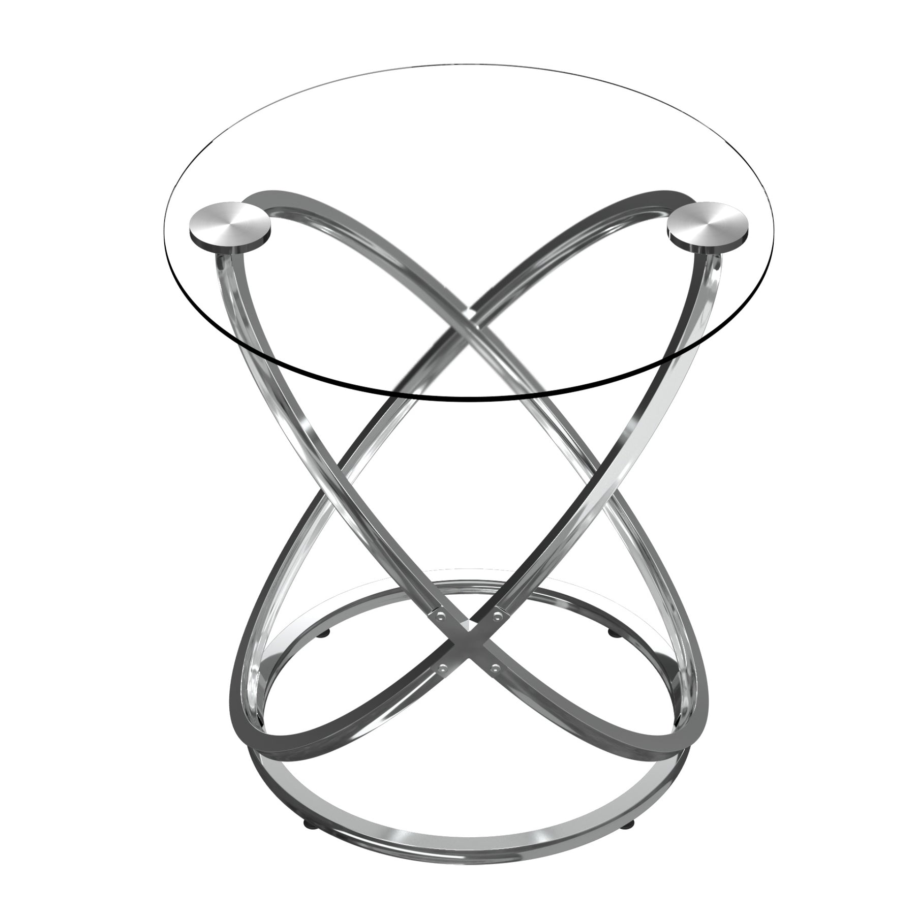 Modern Round Glass Coffee Table –Side Table  for Living Room CT001