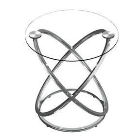 Modern Round Glass Coffee Table –Side Table  for Living Room CT001