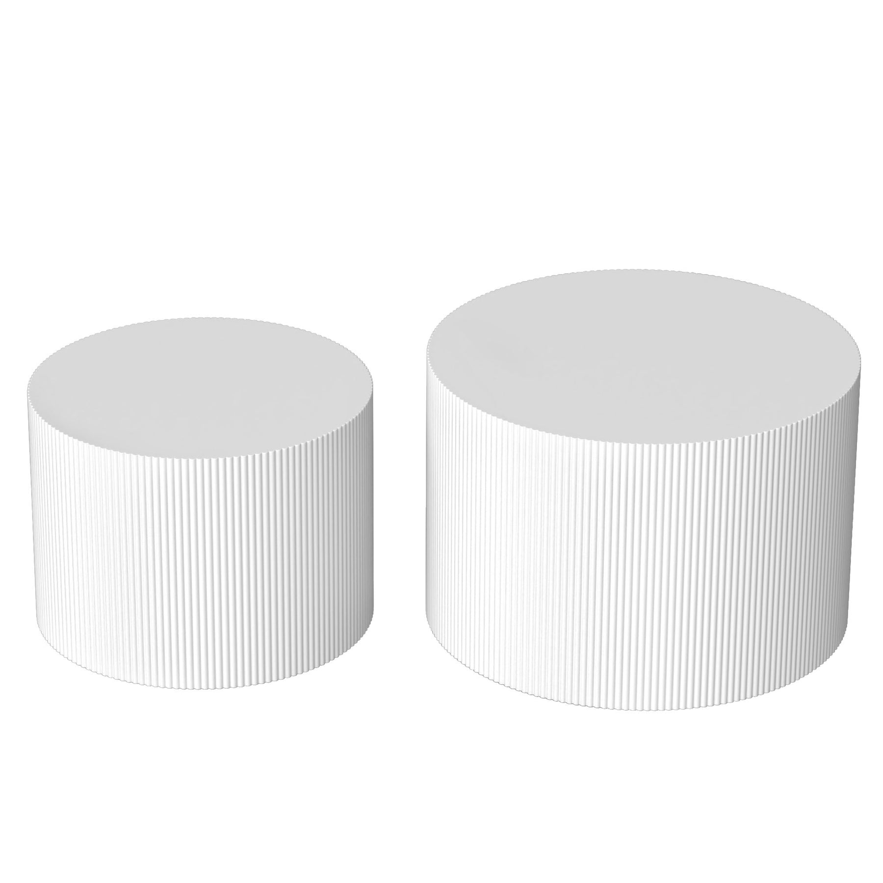 Modern Round Coffee Tables Set of 2，Nesting Tables  Living Room,nt