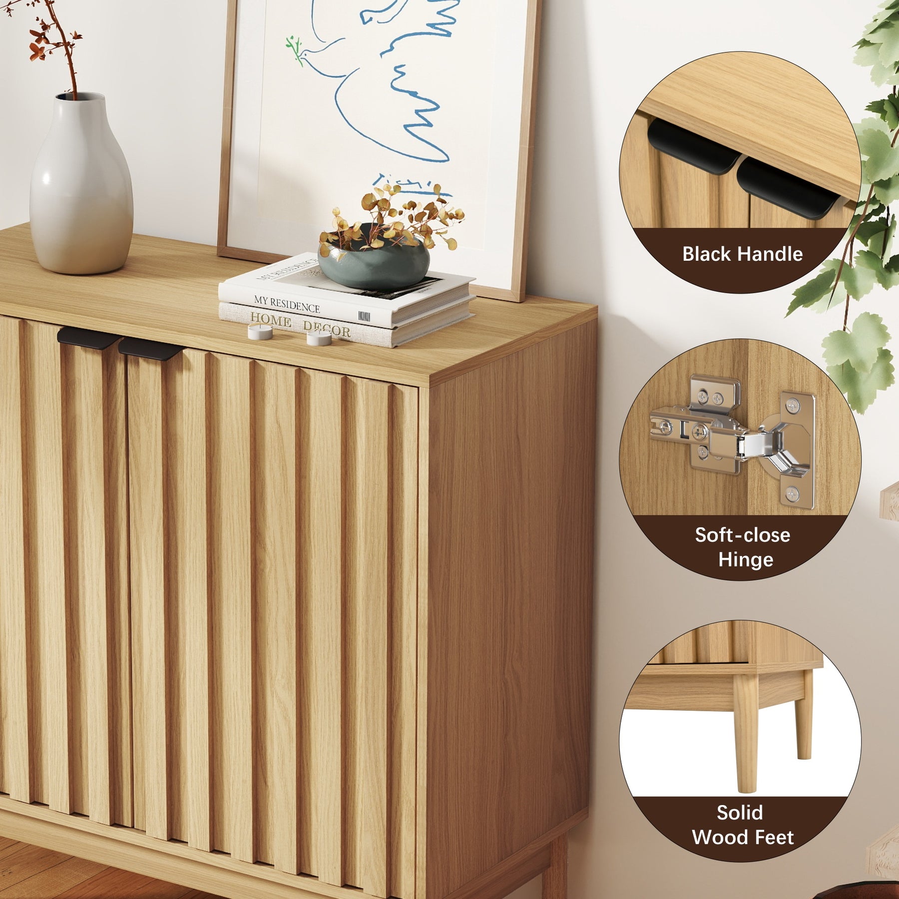 Modern Fluted Sideboard BS002