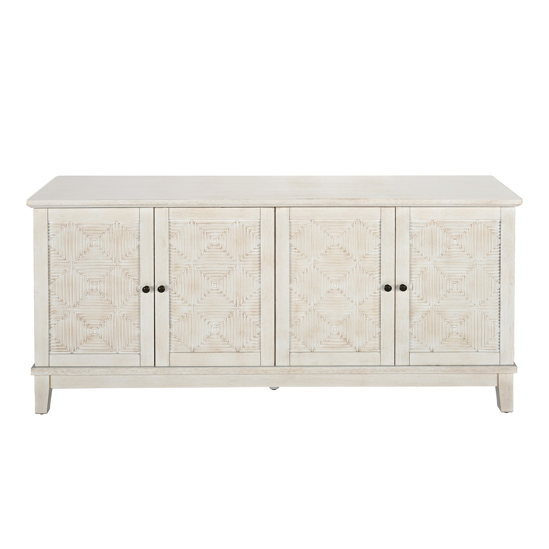 Bohemian Sideboard - Accent Cabinet for Dining Room,White BS020