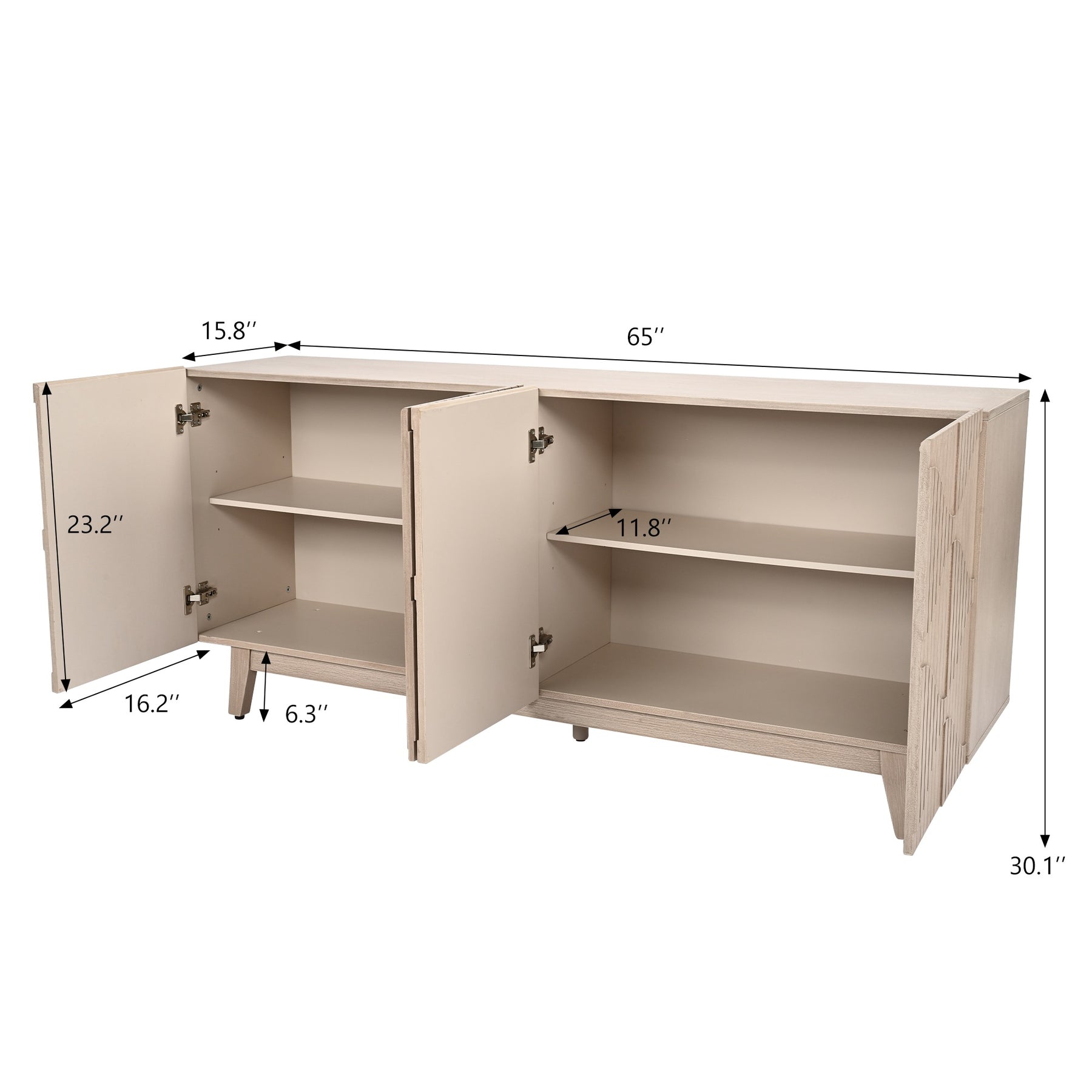 Bohemian Sideboard - Accent Cabinet, Natural BS021