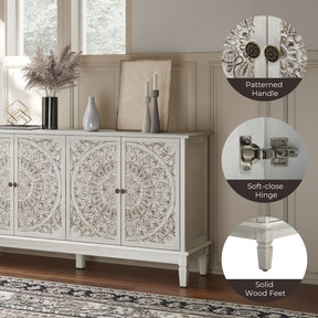 Buffet Cabinet with Storage, Accent Cabinet , for Kitchen, Living Room, Entryway  BS026