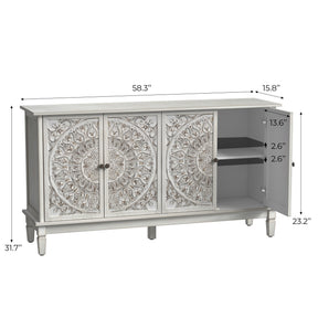 Buffet Cabinet with Storage, Accent Cabinet , for Kitchen, Living Room, Entryway  BS026