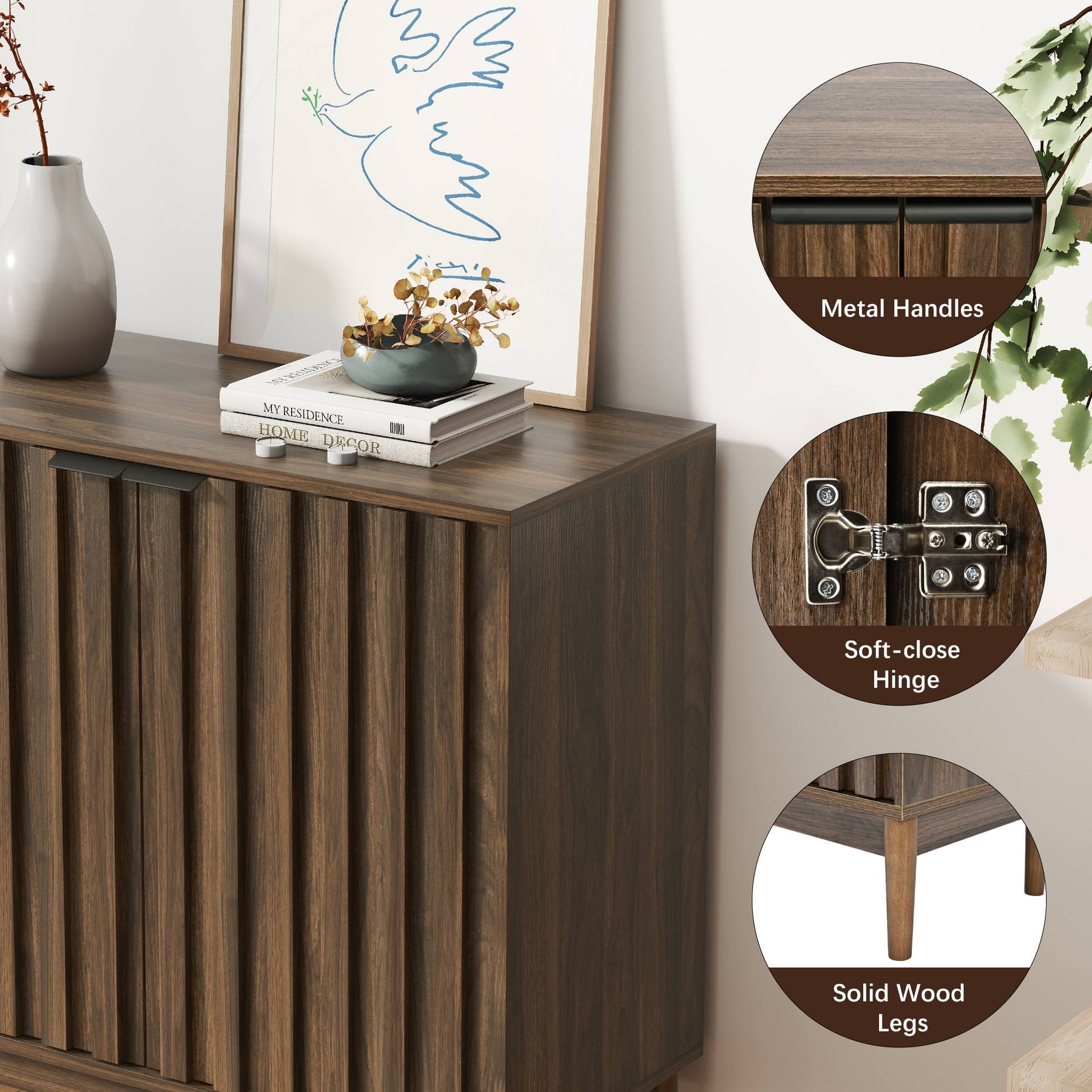 Modern Fluted Sideboard BS002