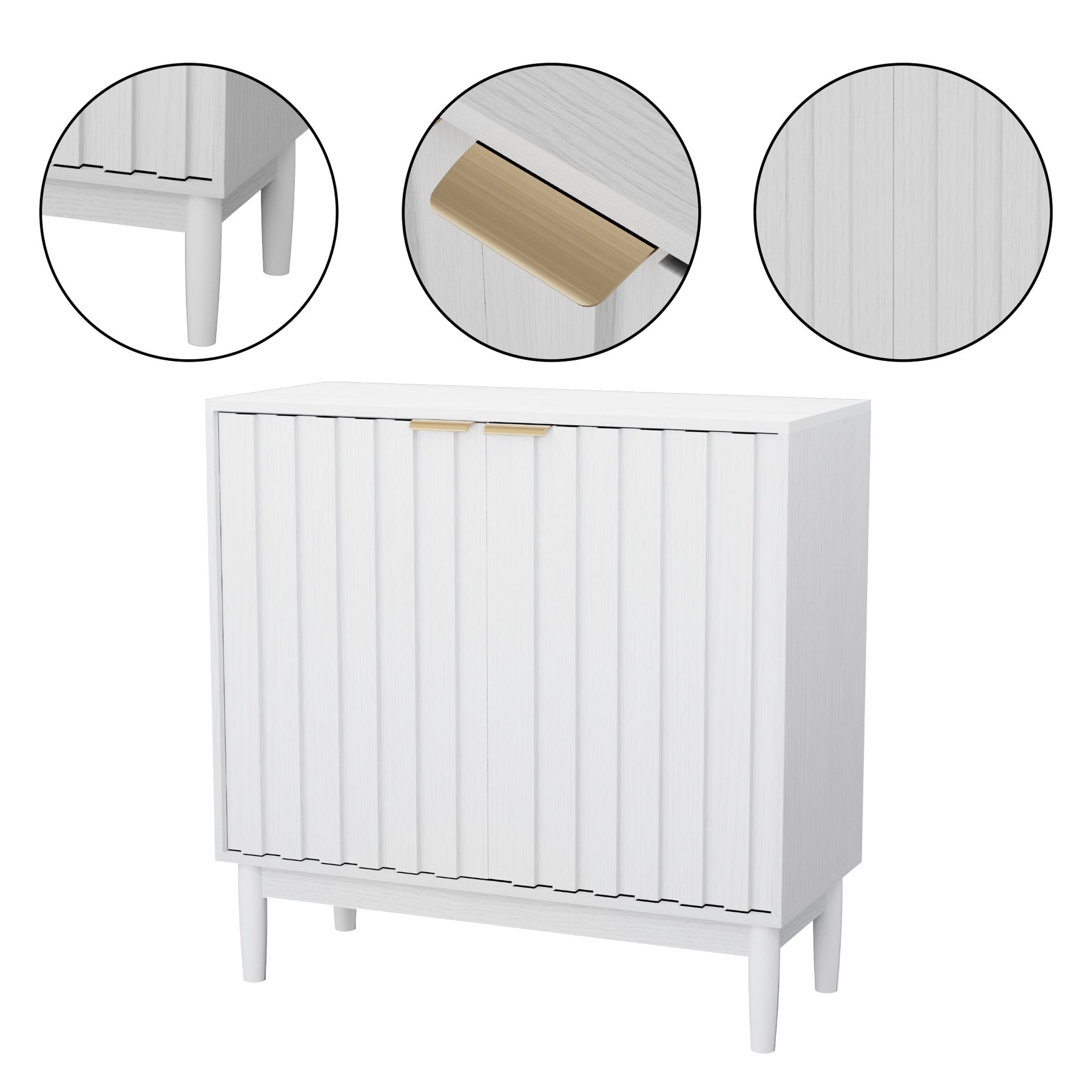 Modern Fluted Sideboard BS002
