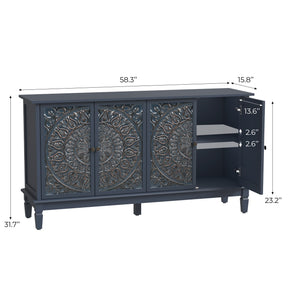 Buffet Cabinet with Storage, Accent Cabinet , for Kitchen, Living Room, Entryway  BS026