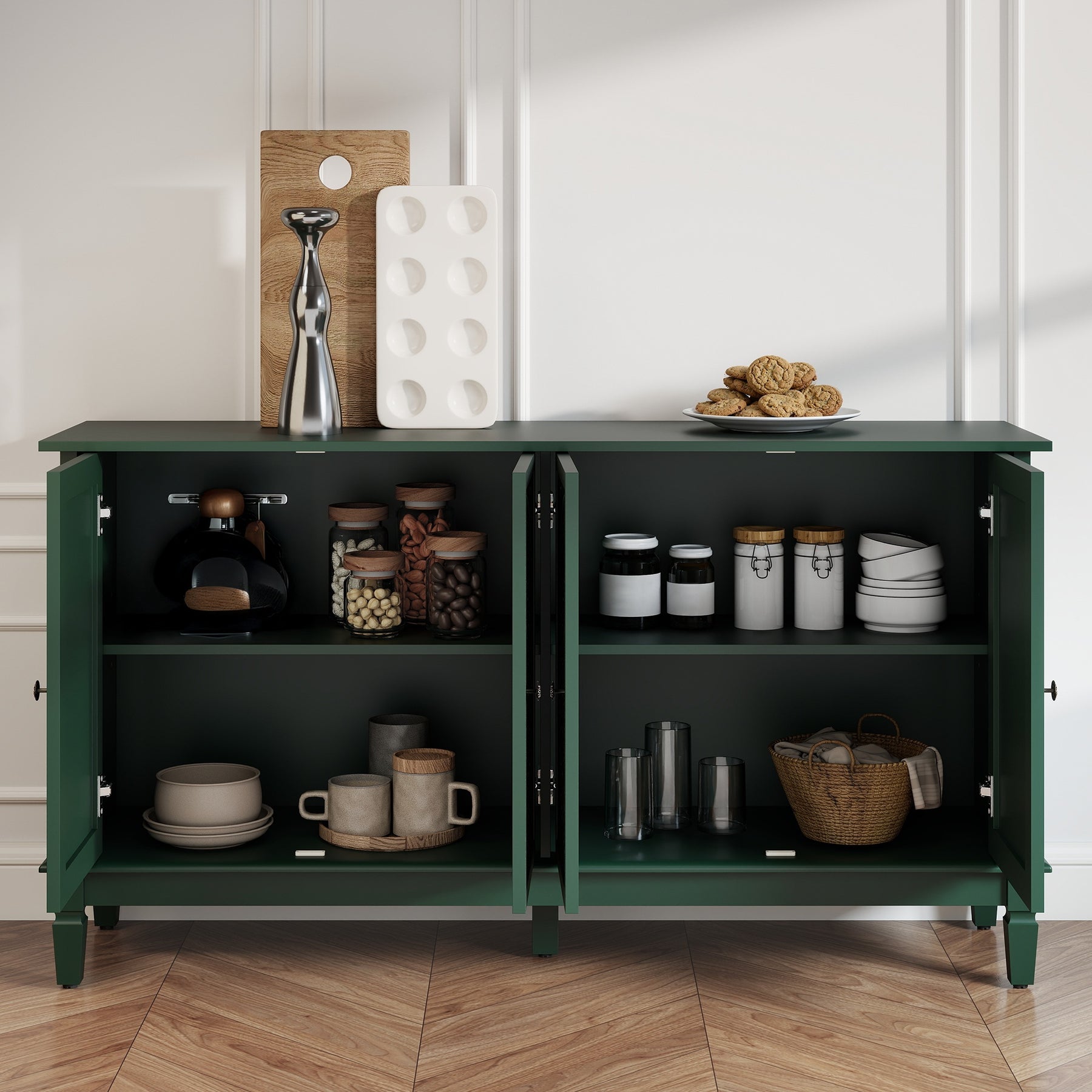 Buffet Cabinet with Storage, Accent Cabinet , for Kitchen, Living Room, Entryway  BS026