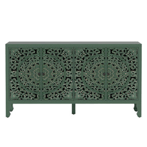 VineSparkle Floral Carved Buffet & Sideboard Cabinet, for Dining Room,living room BS017