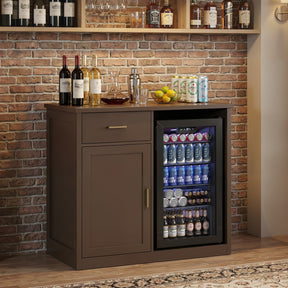 Bar Cabinet With Fridge Space BCF001
