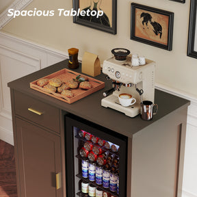Bar Cabinet With Fridge Space BCF001