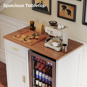 Bar Cabinet With Fridge Space BCF001