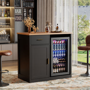Bar Cabinet With Fridge Space BCF001