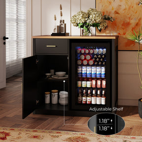 Bar Cabinet With Fridge Space BCF001